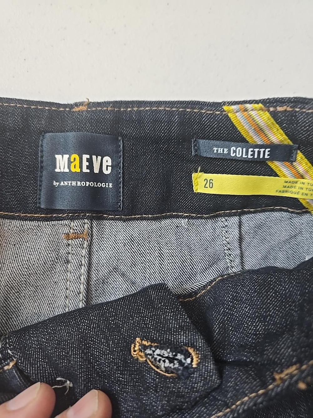 Anthropologie The Colette Dark Indigo Jeans - 26